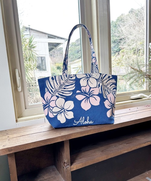 トートバッグ ハワイ＆リゾート刺繍ALOHA トート レディース メンズ