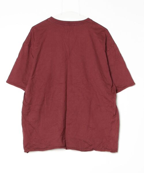 「JohnUNDERCOVER」 7分袖Tシャツ 2 ボルドー メンズ_画像2
