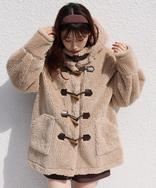 ユニバーバルミューズ＊ボア♡ダッフルコート＊美品 セール】ボアダッフルコート（ダッフルコート）｜one after another