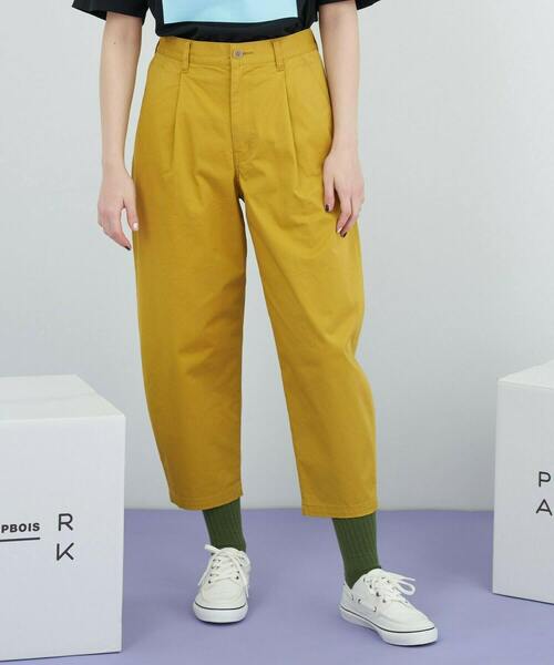 新品【FRAPBOIS】パンツ 定価13970円 unisex FRAPBOIS パンツ ライトデニム サルエルパンツ レディース