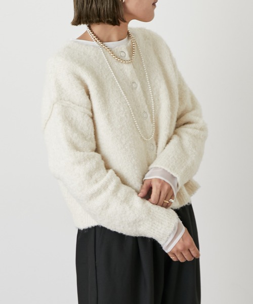 Omekashi（オメカシ） カーディガン ループヤーンショートカーディガン
