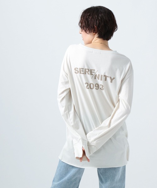 BAYFLOW（ベイフロー） tシャツ Tシャツ ハイスリットロゴロンT