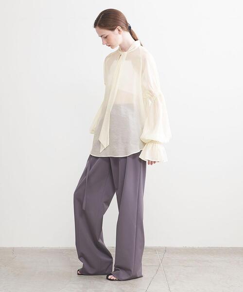 ブラウス シャツ 「AEWEN MATOPH」シャーリング ノースリーブ ブラウス レディース UNITED ARROWS｜<AEWEN MATOPH>シャーリング ノースリーブ