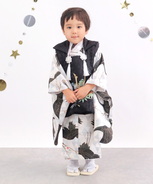 KYOETSU（京越） 着物 3歳 男の子 七五三 着物 8点セット B キッズ