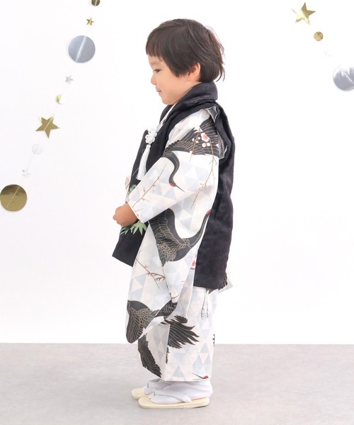 KYOETSU（京越） 着物 3歳 男の子 七五三 着物 8点セット B キッズ