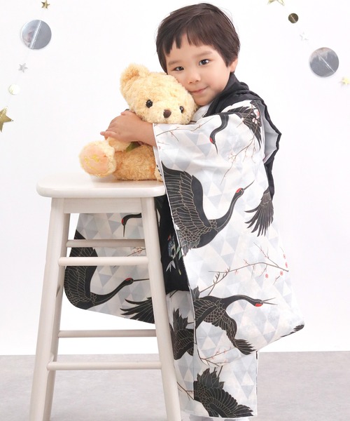 KYOETSU（京越） 着物 3歳 男の子 七五三 着物 8点セット B キッズ