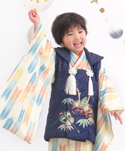 KYOETSU（京越） 着物 3歳 男の子 七五三 着物 8点セット B キッズ