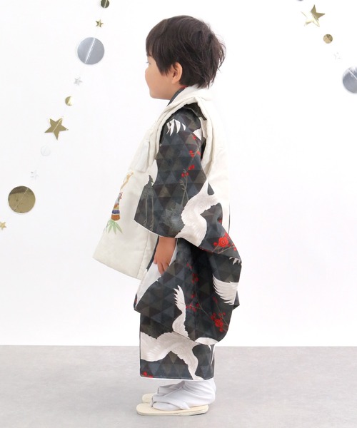 KYOETSU（京越） 着物 3歳 男の子 七五三 着物 8点セット B キッズ