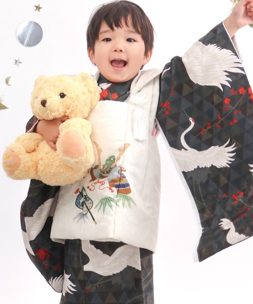 KYOETSU（京越） 着物 3歳 男の子 七五三 着物 8点セット B キッズ