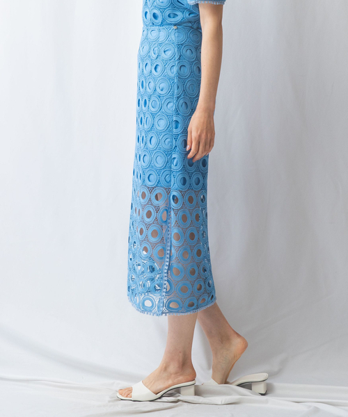 NARACAMICIE（ナラカミーチェ） スカート サークルレースロングタイト