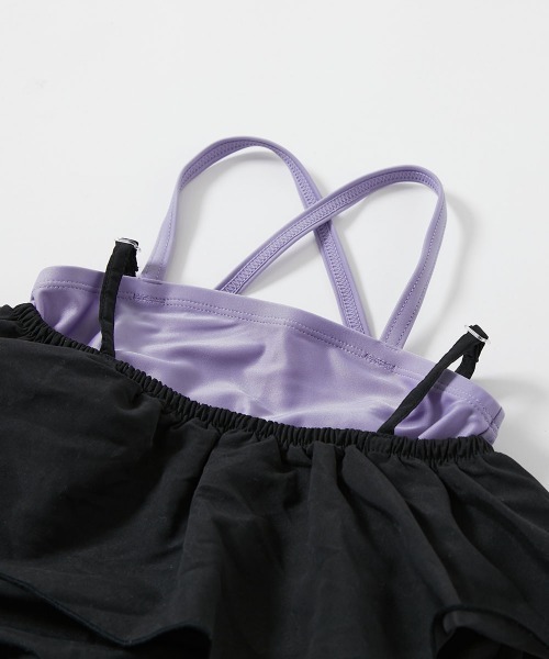 devirock 水着 UVカット サロペット付き セパレート水着 3P