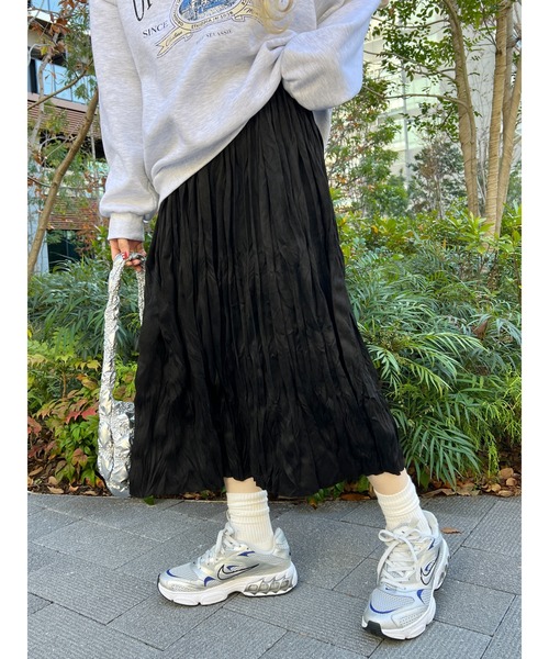 WC スカート スウェードタッチワッシャーロングスカート : ZOZOTOWN