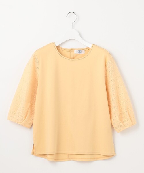 tシャツ 「WEB限定カラーあり」スムースジャージー 刺繍スリーブ カットソー レディース J.PRESS tシャツ 「WEB限定カラーあり」スムースジャージー 刺繍