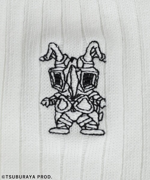靴下 ウルトラ怪獣ワンポイント刺繍クルーソックス メンズ : ZOZOTOWN