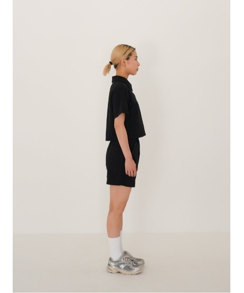 Bargiee セットアップ ハーフジップ セットアップ ナイロン トップス