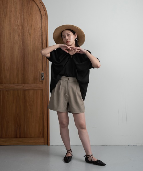 Amiur（エミレ） シャツ ブラウス puff sleeve volume blouse