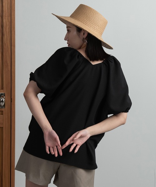 Amiur オリジナルボリュームブラウス Amiur（エミレ） シャツ ブラウス puff sleeve volume blouse
