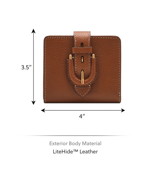 FOSSIL フォッシル 二つ折り財布 Liam レザー ブラウン 新品未使用 セール】フォッシル 三つ折り財布 レディース レザー ブラウン