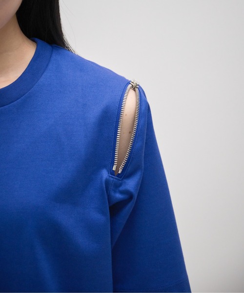 CINOH tシャツ 「CINOH/チノ」別注 REFINA ZIP T-SHIRT/リフィナ