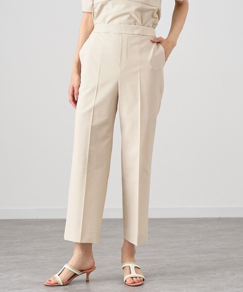 ANAYI（アナイ） パンツ サッカーストレッチクロップドパンツ