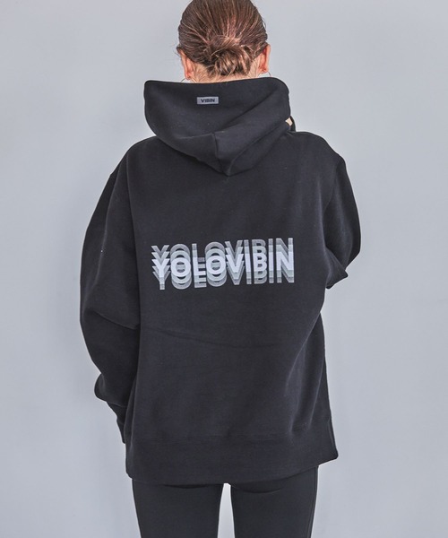 HEREIAM パーカー 「HEREIAM」ユニセックス/ワッペンロゴ裏起毛