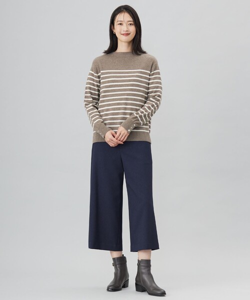 J.PRESS ニット セーター 「洗える」SOFT TOUCH WOOL 立ち襟
