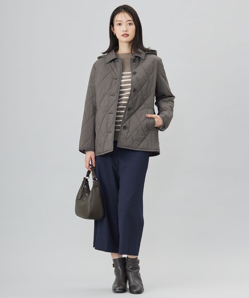 ニット セーター 「洗える」SOFT TOUCH WOOL 立ち襟 ボーダー ニット レディース 洗える】SOFT TOUCH WOOL 立ち襟 ボーダー ニット / J.PRESS