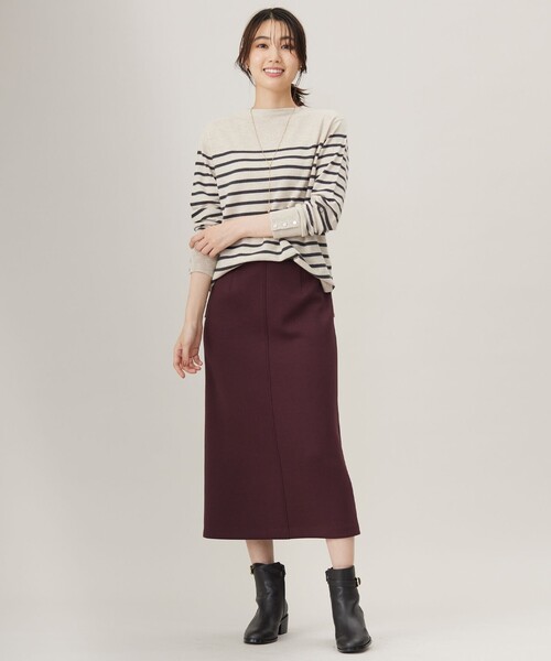 ニット セーター 「洗える」SOFT TOUCH WOOL 立ち襟 ボーダー ニット レディース 洗える】SOFT TOUCH WOOL 立ち襟 ボーダー ニット / J.PRESS