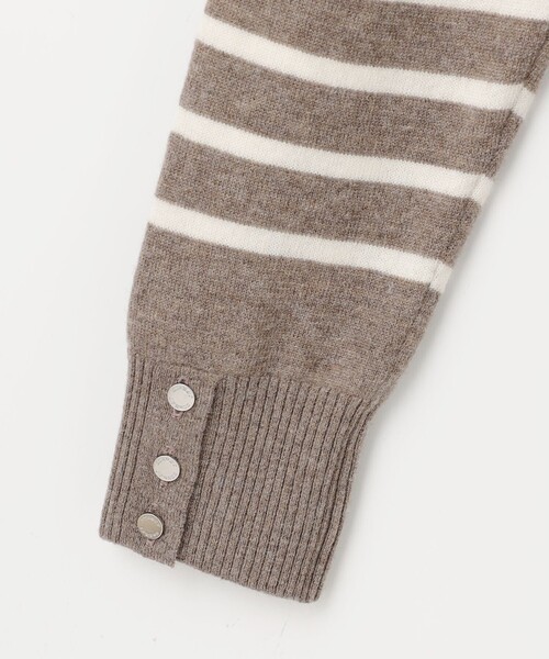 ニット セーター 「洗える」SOFT TOUCH WOOL 立ち襟 ボーダー ニット レディース 洗える】SOFT TOUCH WOOL 立ち襟 ボーダー ニット / J.PRESS