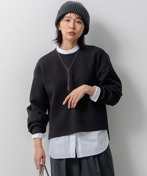 tシャツ 「洗える」コンフォートダンボールジャージー カットソー レディース 23区 tシャツ 「洗える」コンフォートダンボールジャージー