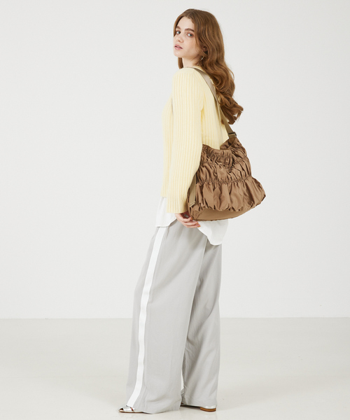 soeur（スール） トートバッグ ○SOEUR/シャーリングテープショルダー