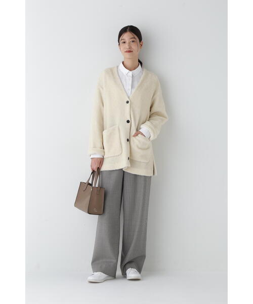 ヒューマンウーマン（human woman）/◆トイプー起毛Ｖネックカーディガン human woman（ヒューマンウーマン） カーディガン トイプー起毛V