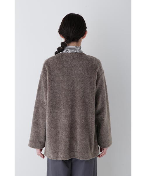 human woman（ヒューマンウーマン） カーディガン トイプー起毛V