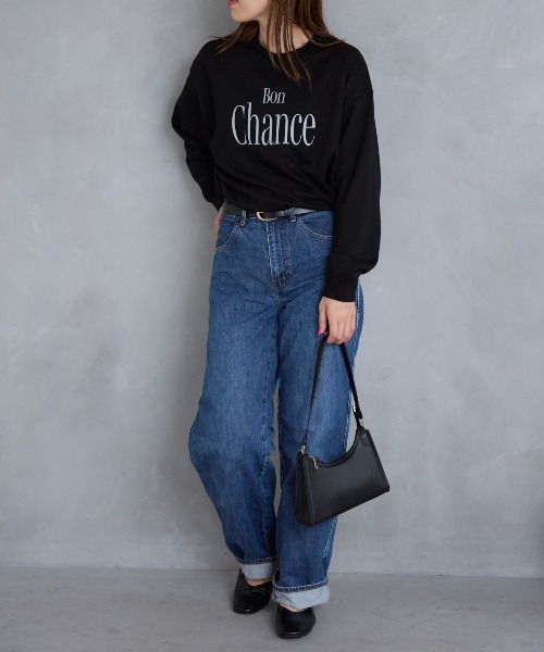 TRIANGLE PALETTE トレーナー スウェット フロントロゴ オーバーサイズ