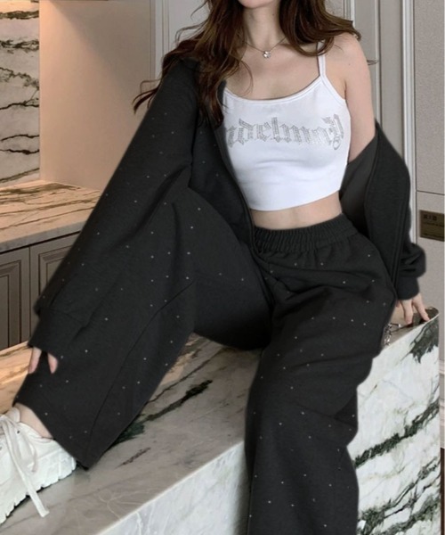 パーカー ビジュース ウェット セットアップ レディース : ZOZOTOWN