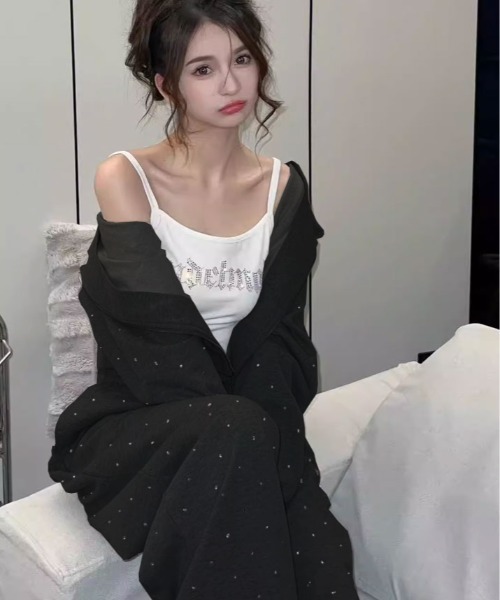 パーカー ビジュース ウェット セットアップ レディース : ZOZOTOWN