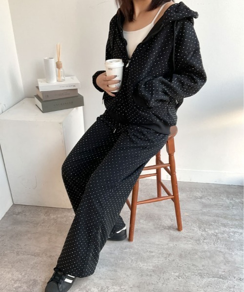 パーカー ビジュース ウェット セットアップ レディース : ZOZOTOWN