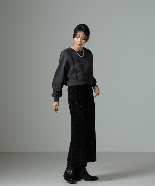 【美品】Yonfa パリススウェットプルオーバー　navy ユニセックス) NEW YORK オーバーサイズフードスウェット