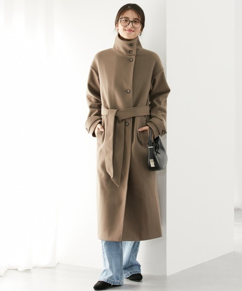 SISE 定番ロングコート　定価10万 JIGGYS SHOP（ジギーズショップ） チェスターコート ステンカラー