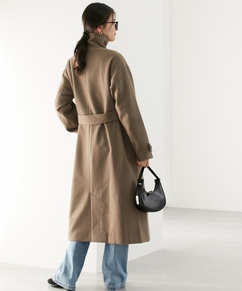 slattgir（スラットジール） ステンカラーコート コート 高身長 ニット