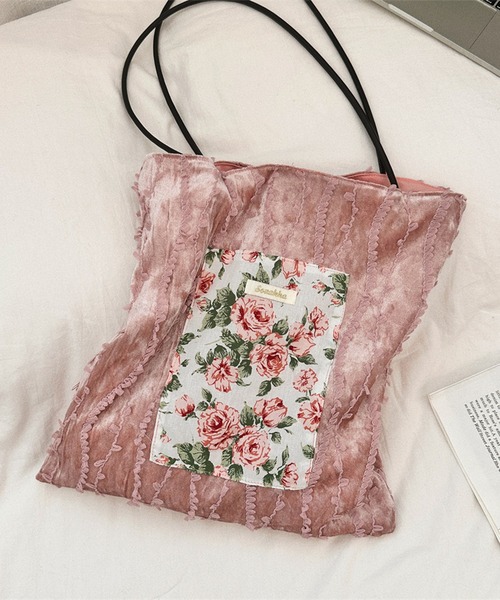 aimoha（アイモハ） トートバッグ レース刺繍ポケットトートバッグ