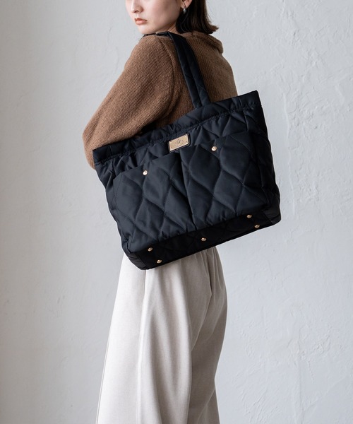 TSTS キルティングトートバッグ 初期 レア スカンジナビアンフォレスト キルティングスクエアトートバッグ・撥水