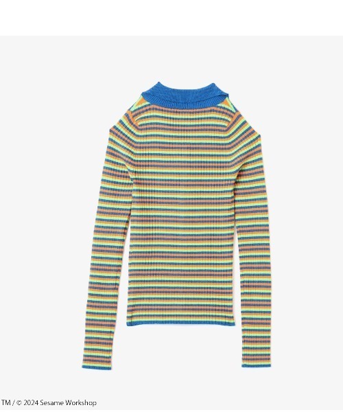 ニット セーター atmos pink meets SESAME STREET Border Knit Tops / アトモス ピンク ミーツ セサミ SESAME STREET ニット セーター atmos pink meets Border Knit