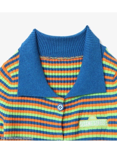ニット セーター atmos pink meets SESAME STREET Border Knit Tops / アトモス ピンク ミーツ セサミ atmos pink meets SESAME STREET Border Knit Tops YELLOW X RED