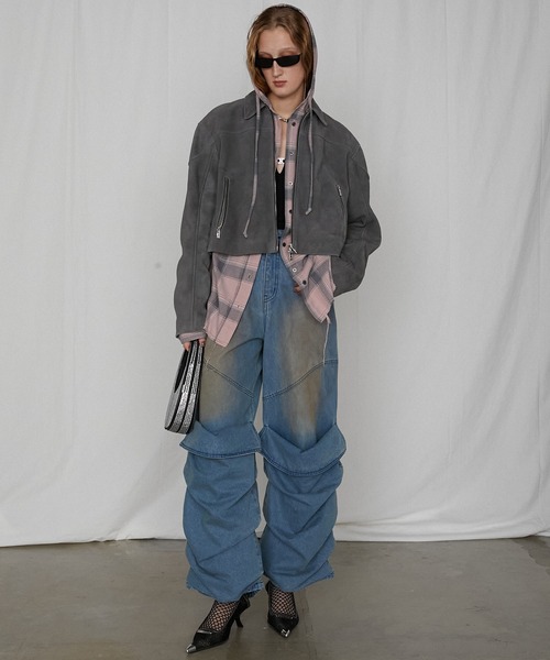 【未使用タグ付・即購入可】PRANK PROJECT フェイクブーツデニムパンツ Pre-Order】フェイクブーツデニム / Faux Boot Denim（デニム