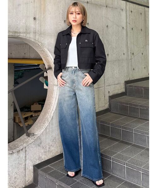 MURUA ジーンズ デニム デニムパンツ グラデーションワイド