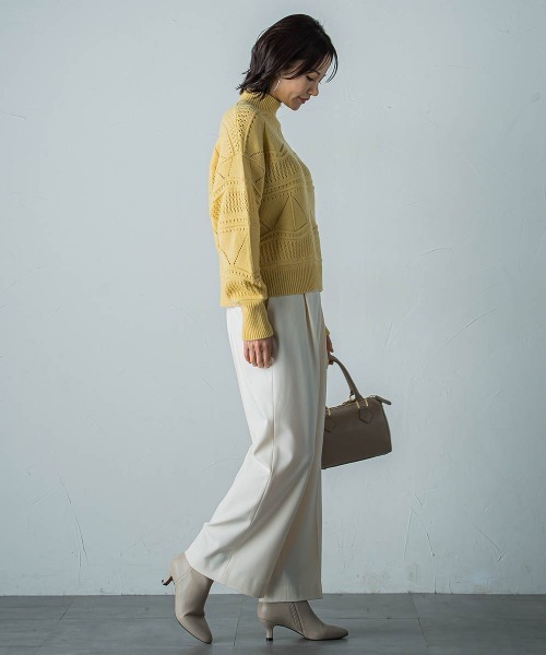 LAUTREAMONT（ロートレアモン） スラックス パンツ 吸湿発熱BEATWARM