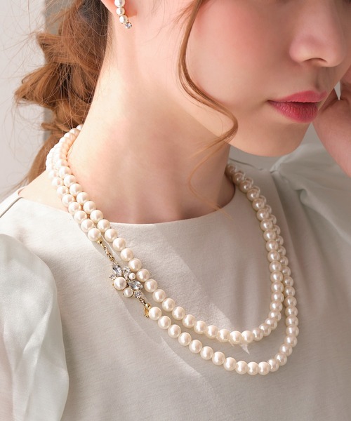Phoebe（フィービー） ネックレス ブルーミングロングパールネックレス