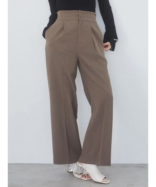 パンツ mariru nude:masahiko maruyama - Patched Drop-Crotch 2Tuck Pants