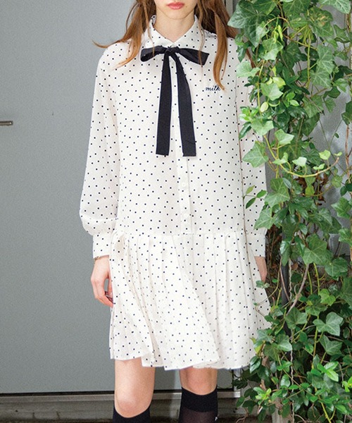 MILK（ミルク） ワンピース Dot Ribbon ワンピース : ZOZOTOWN Yahoo